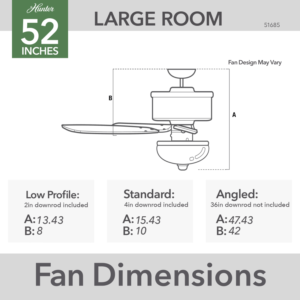 Hunter HOUSTON 51685 Fan Casual - Matte Silver