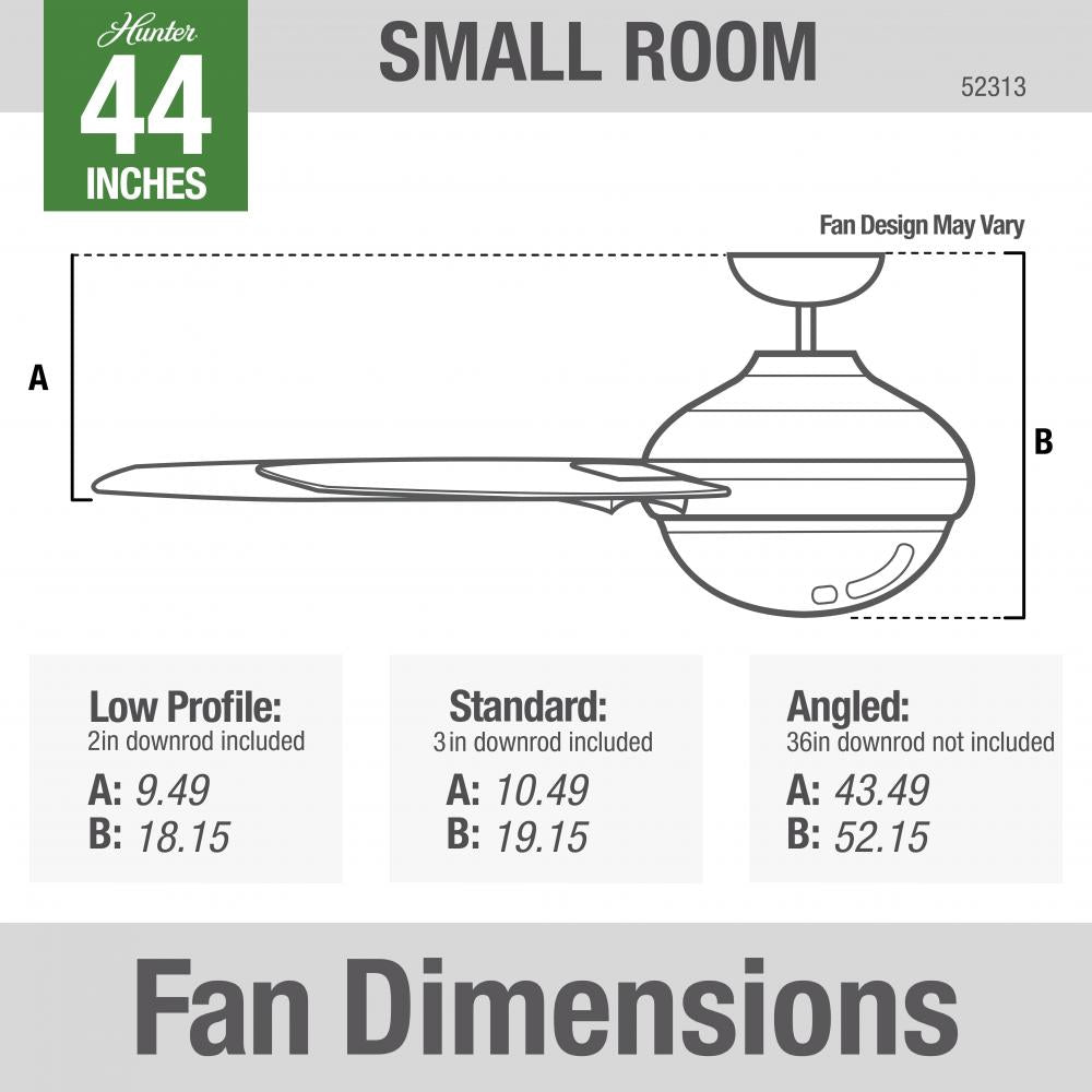 Hunter HEPBURN 52313 Fan Modern - Modern Brass