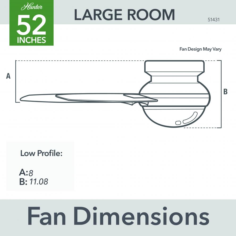 Hunter MINIMUS 51431 Fan Casual - Brushed Nickel