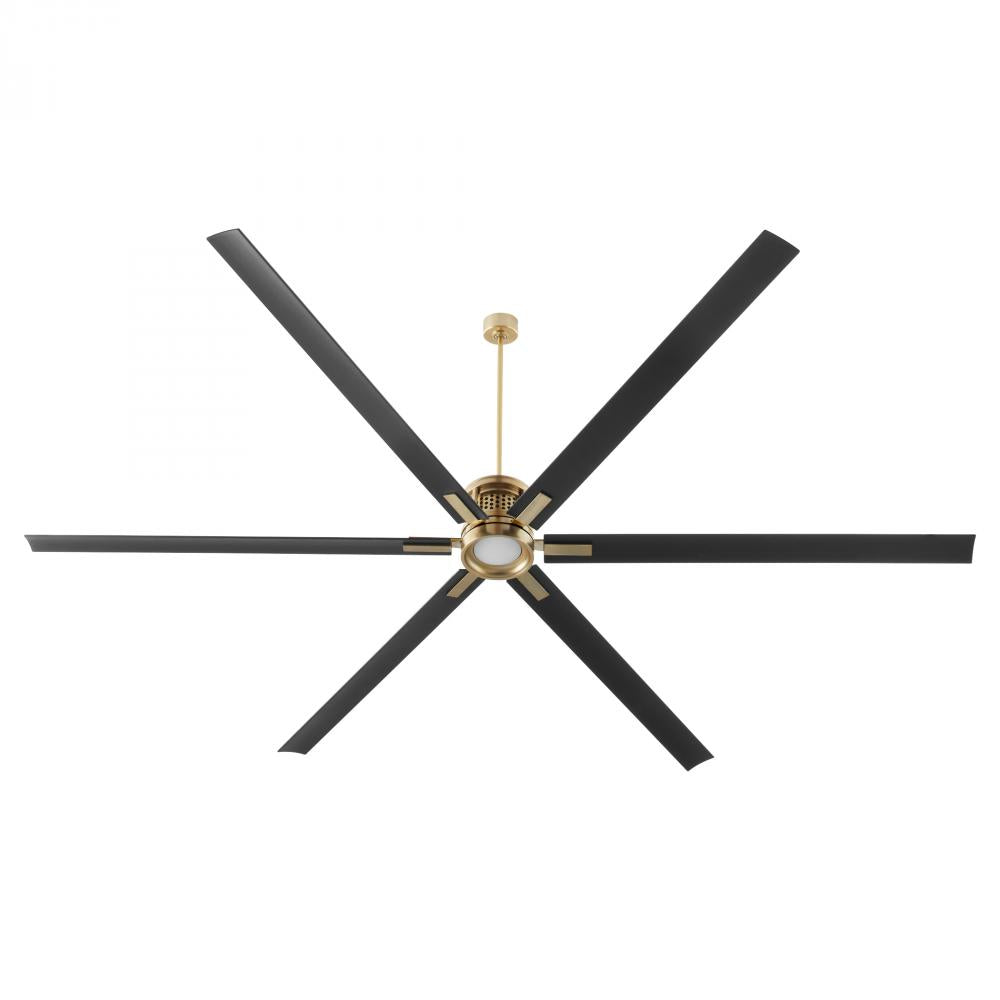 Quorum Lighting ZEUS 101206-80 Fan - Aged Brass