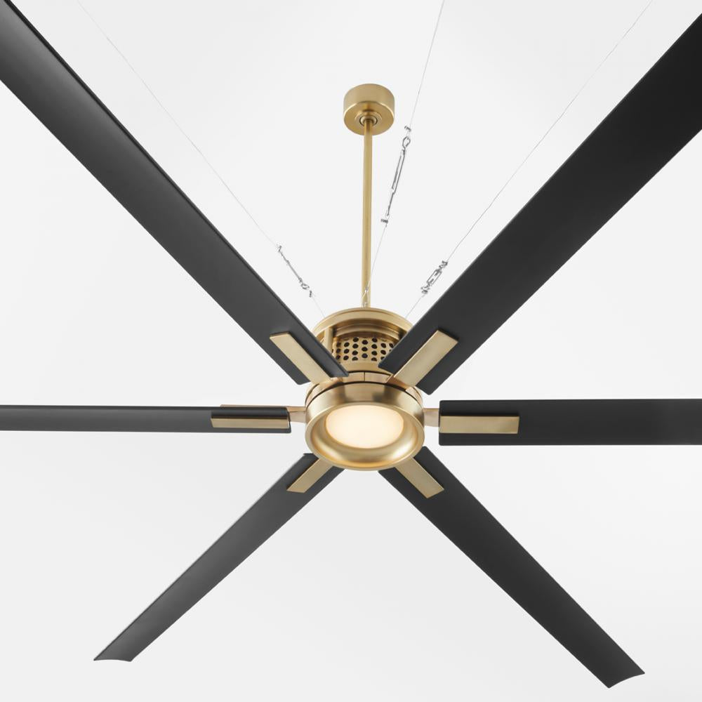 Quorum Lighting ZEUS 101206-80 Fan - Aged Brass