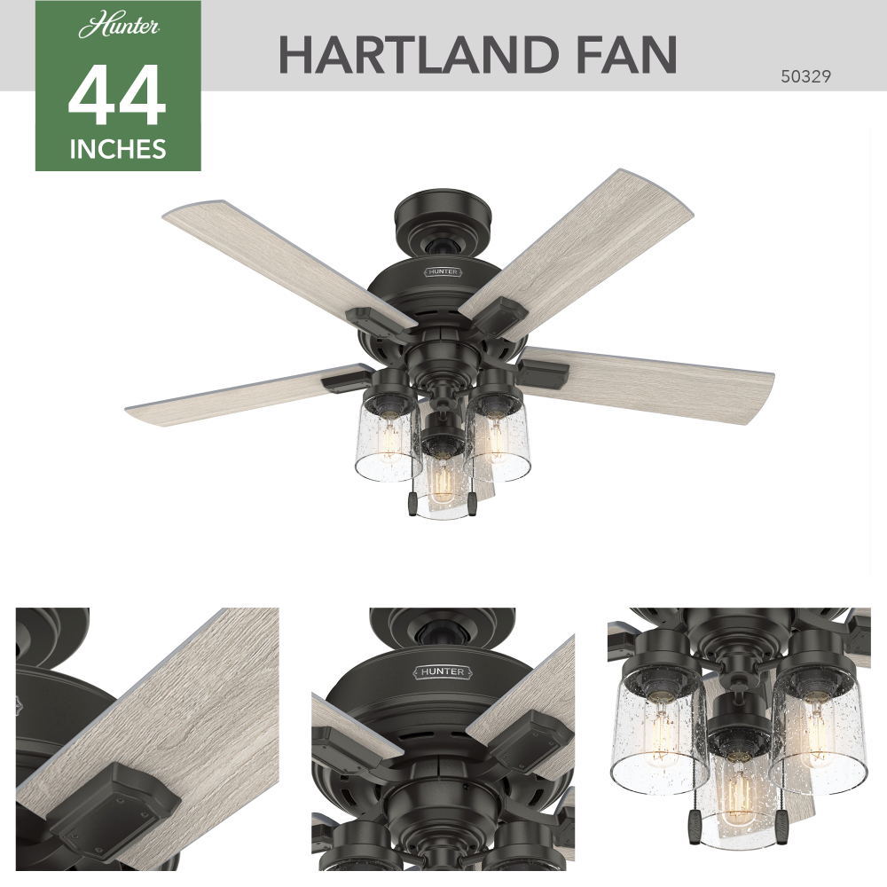 Hunter HARTLAND 50329 Fan Casual - Noble Bronze