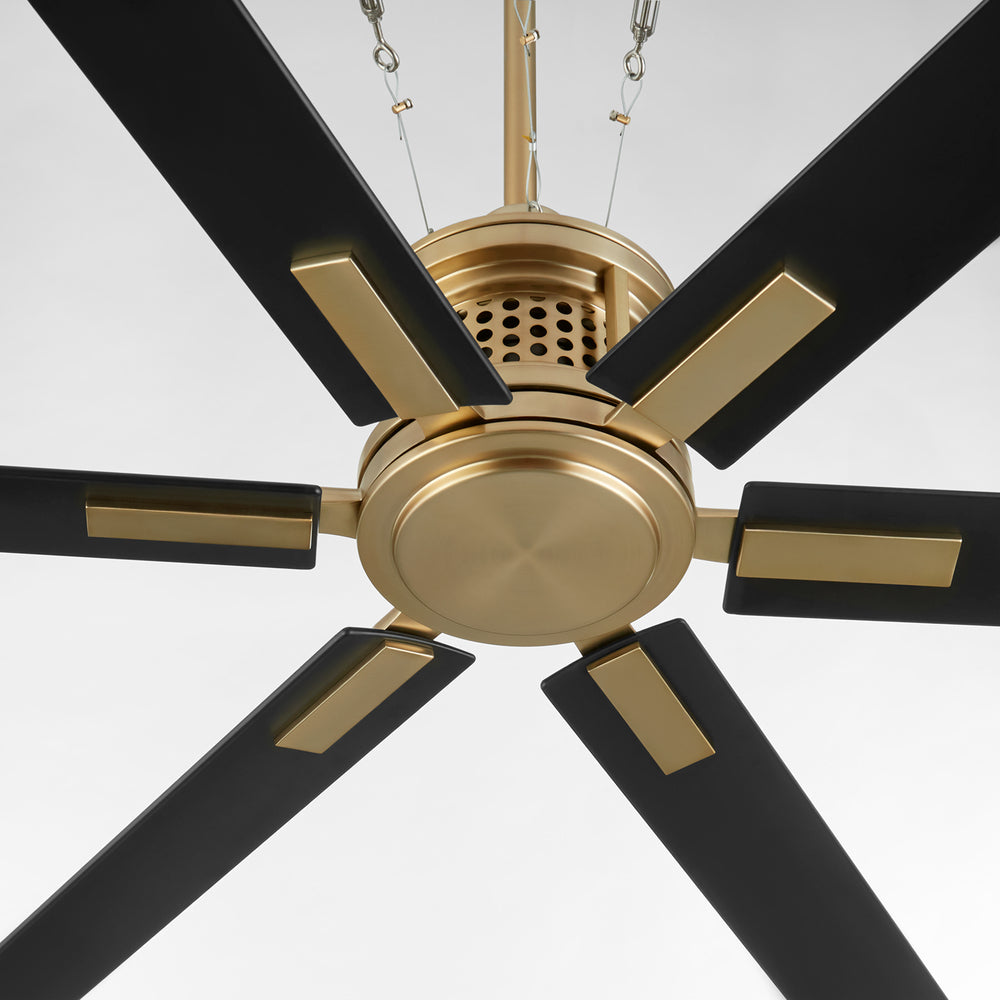 Quorum Lighting ZEUS 10656-80 Fan - Aged Brass