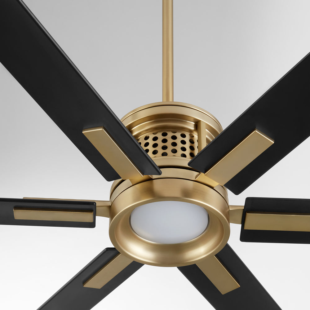 Quorum Lighting ZEUS 10656-80 Fan - Aged Brass