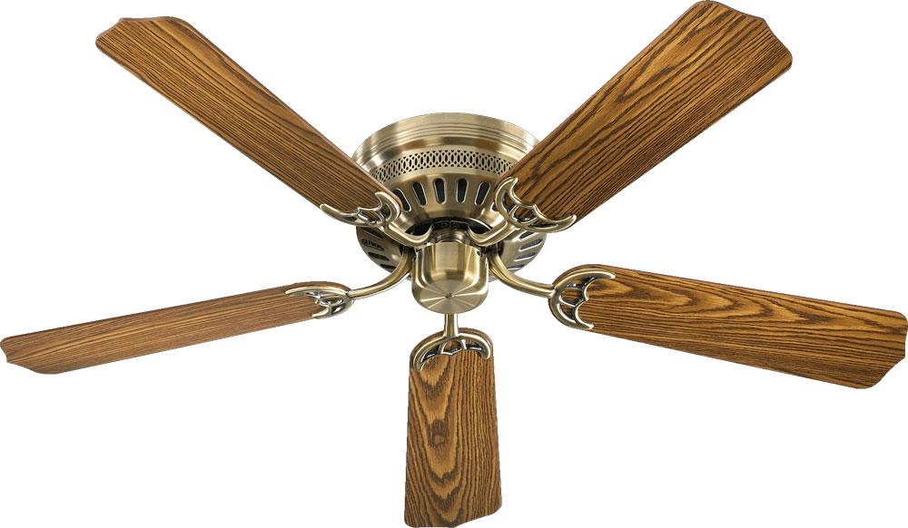 Quorum Lighting CUSTOM HUGGER 11525-4 Fan Traditional - Antique Brass