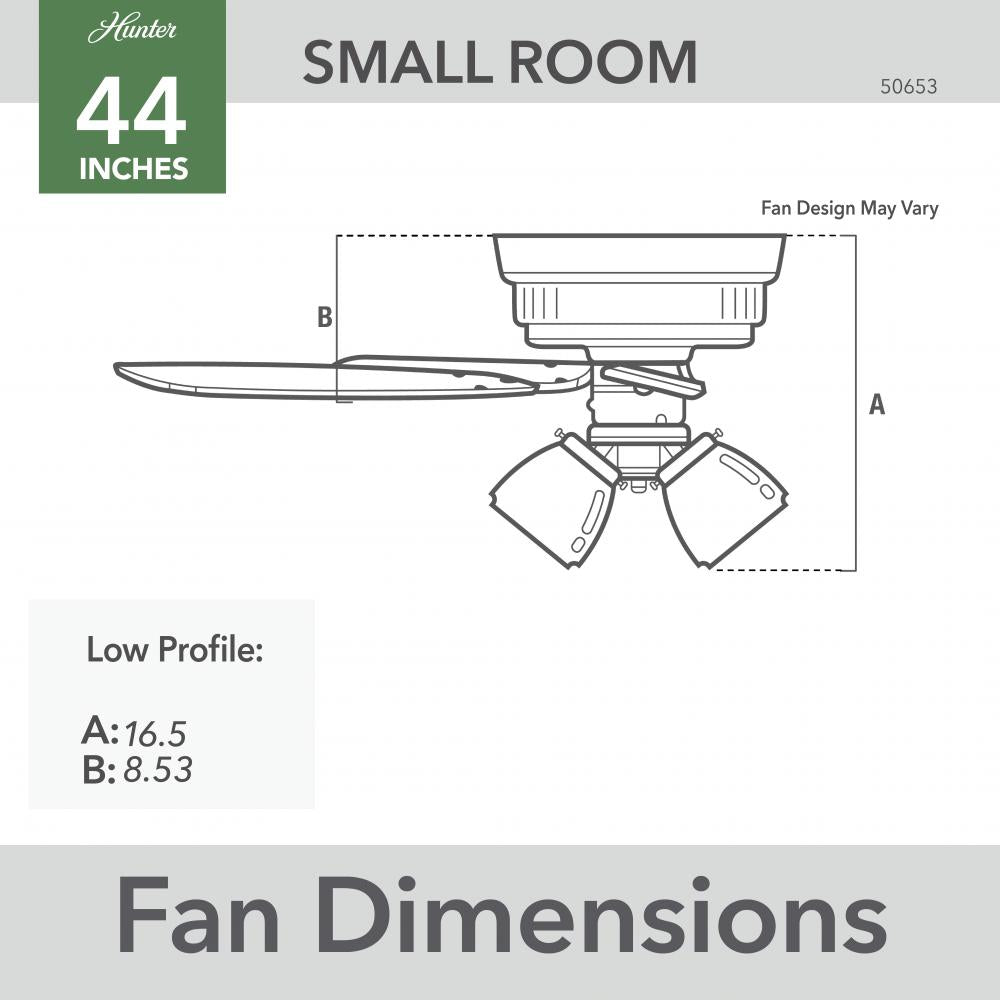 Hunter HARTLAND 50653 Fan Casual - Matte Silver