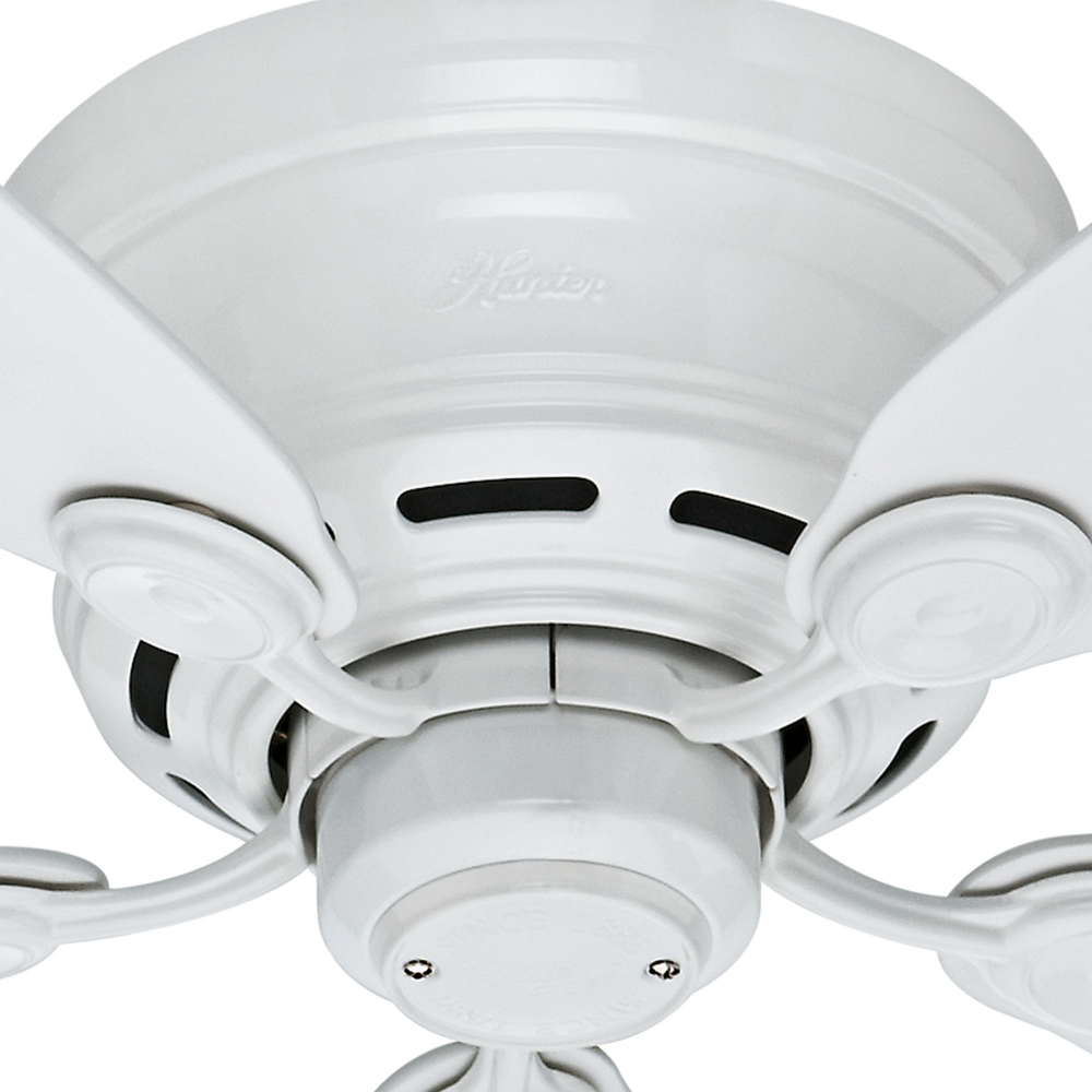 Hunter LOW PROFILE 51059 Fan Traditional - White