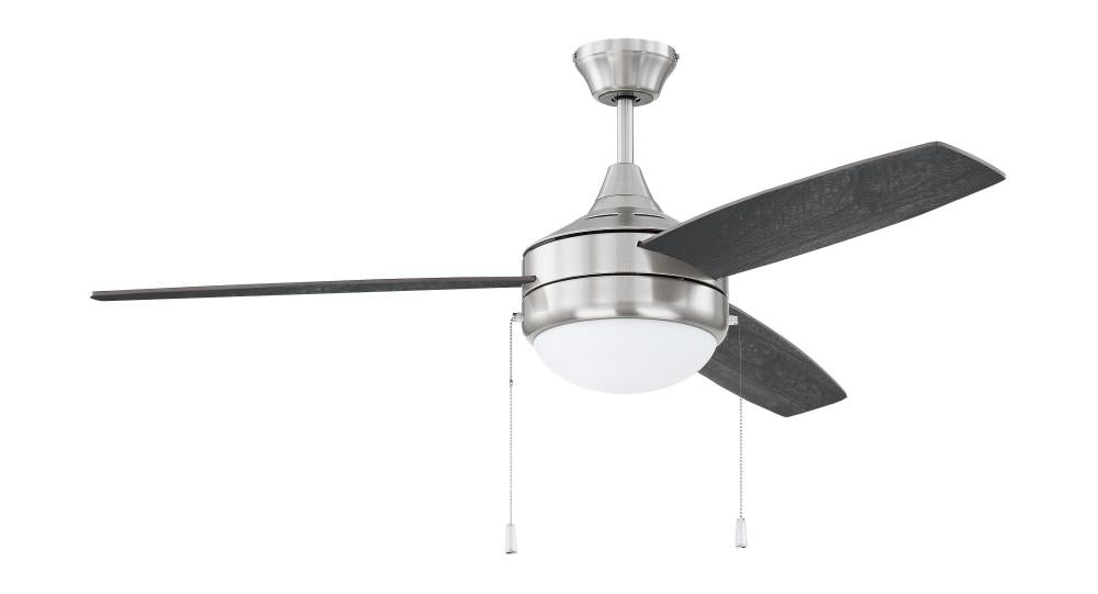 Craftmade PHAZE 3 PHA52BNK3-BNGW Fan Transitional - Brushed Polished Nickel