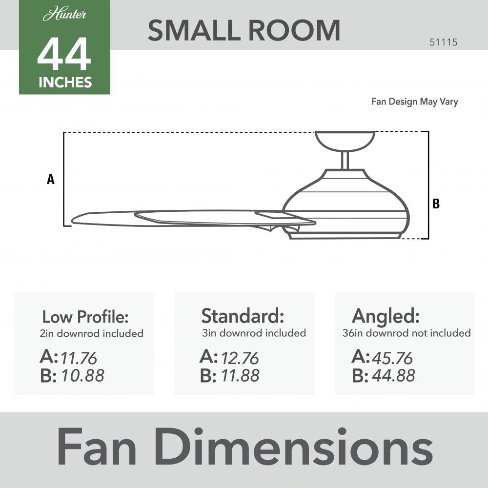 Hunter KENNICOTT 51115 Fan Casual - Matte Silver