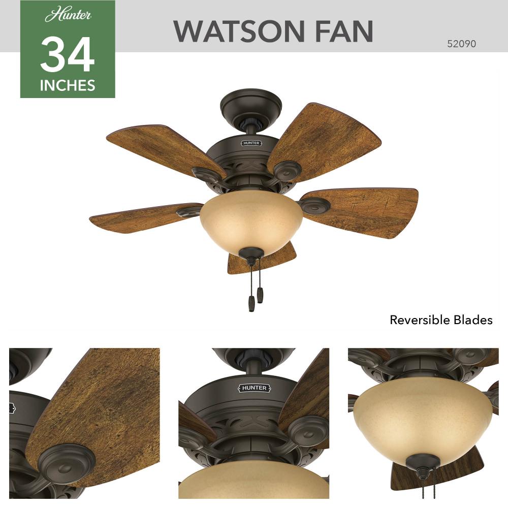 Hunter WATSON 52090 Fan Traditional - New Bronze