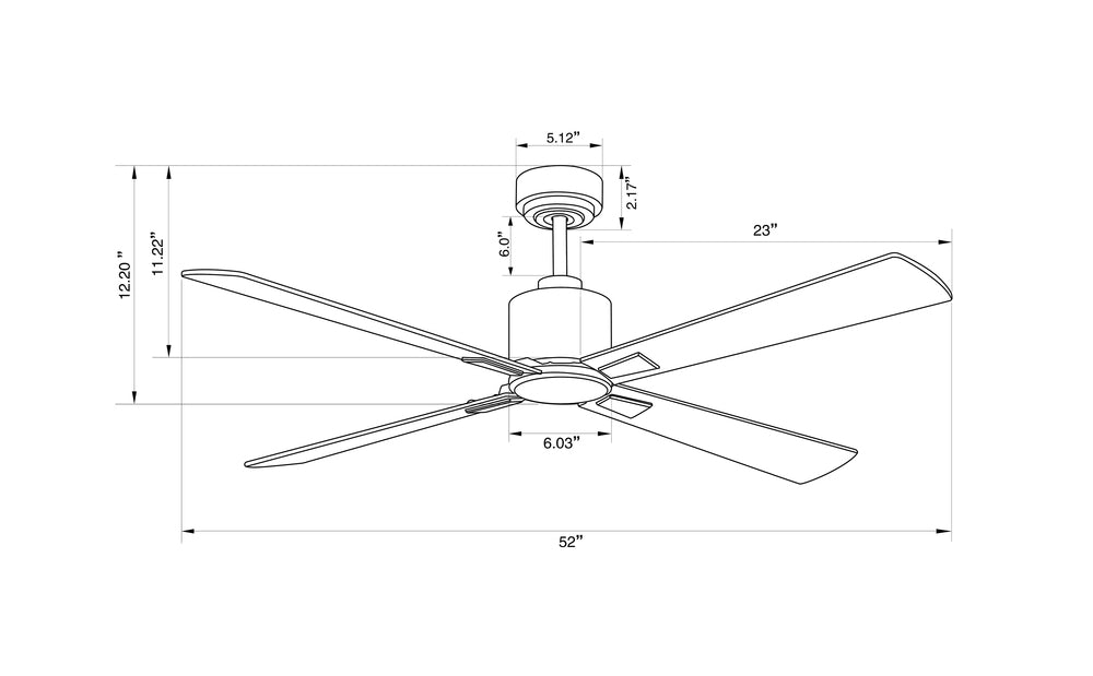 Beacon Lighting America 210520010 Fan Transitional - Chrome