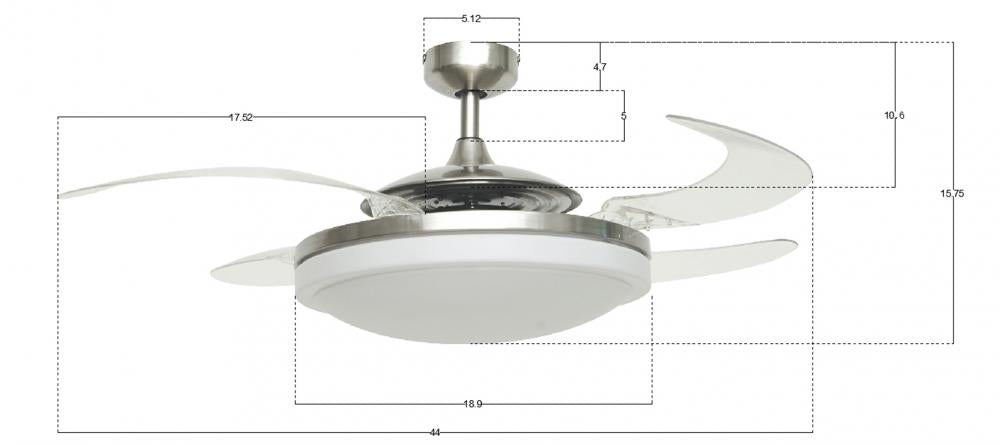 Beacon Lighting America 21093101 Fan Transitional - Chrome