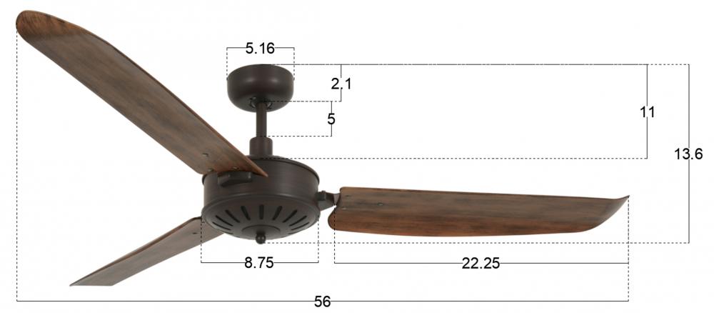 Beacon Lighting America 21101701 Fan Transitional - Bronze