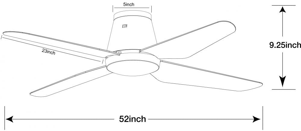 Beacon Lighting America 21300101 Fan Transitional - Matte White