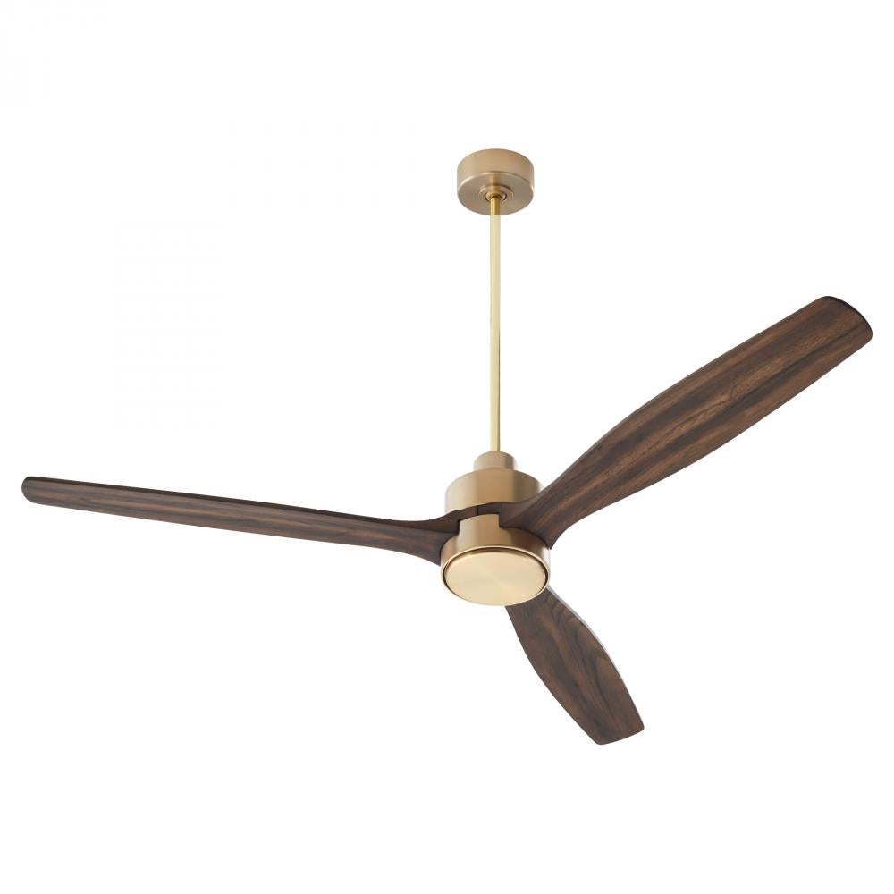 Quorum Lighting RENI 21653-80 Fan - Aged Brass