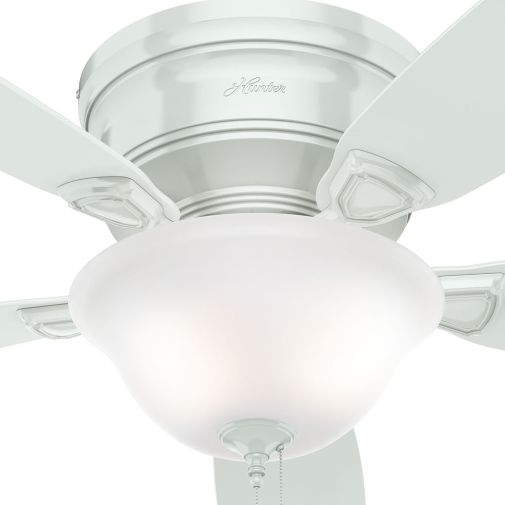 Hunter LOW PROFILE 52062 Fan Traditional - White