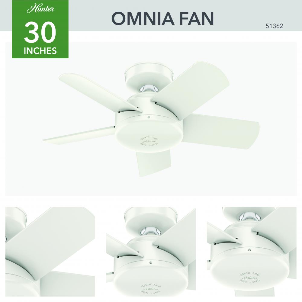 Hunter OMNIA 51362 Fan Casual - Fresh White