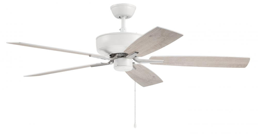 Craftmade PRO PLUS 52&#34; FAN P52WPLN5-52WWOK Fan - White Polished Nickel