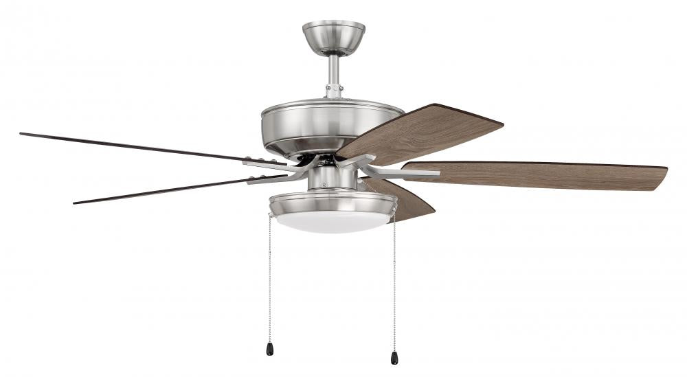 Craftmade PRO PLUS 119 P119BNK5-52DWGWN Fan Traditional - Brushed Polished Nickel