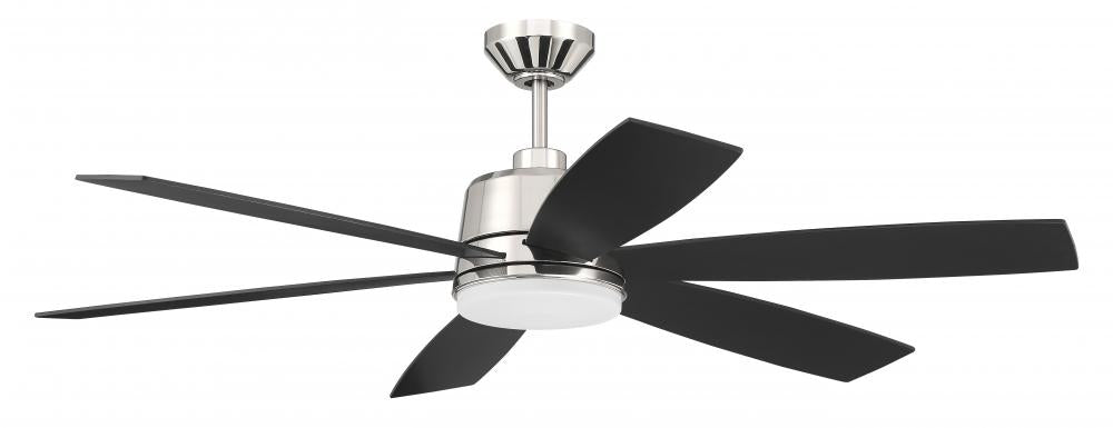 Craftmade HOGAN HGN54PLN6 Fan - Polished Nickel