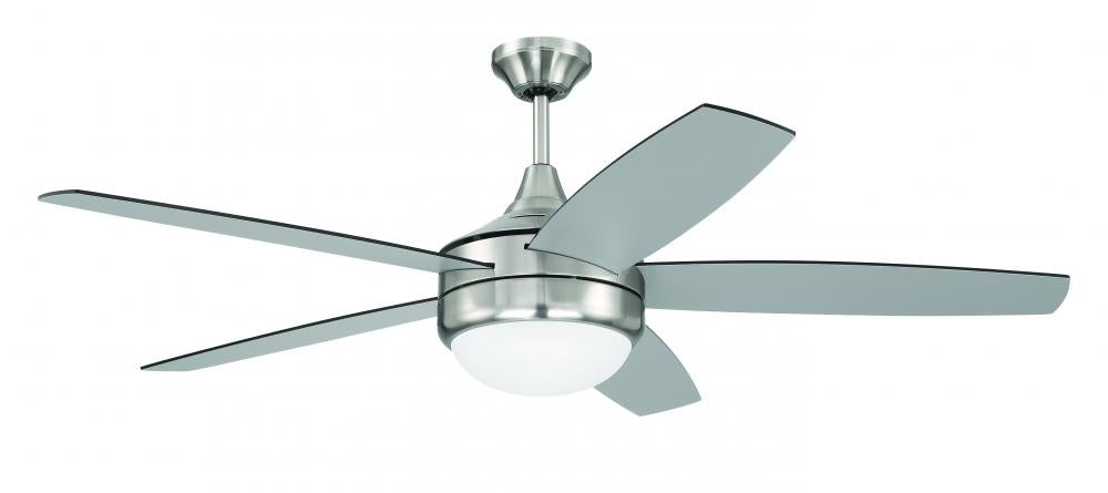 Craftmade PHAZE II 5- BLADE PHZ52BNK5-BNGW Fan - Brushed Polished Nickel