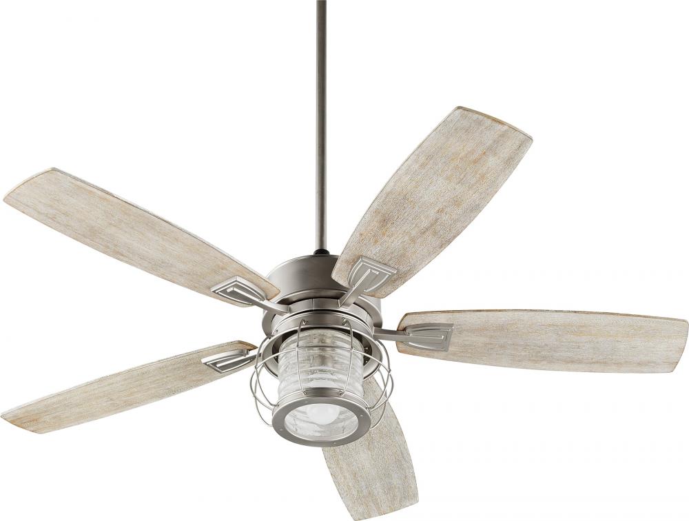 Quorum Lighting GALVESTON 3525-65 Fan Farm House - Satin Nickel