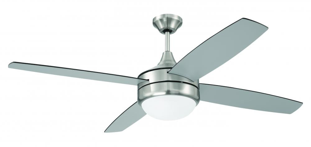 Craftmade PHAZE II 4- BLADE PHZ52BNK4-BNGW Fan - Brushed Polished Nickel