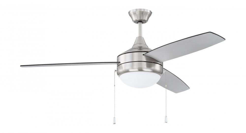 Craftmade PHAZE ENERGY STAR 3 EPHA52BNK3-BNGW Fan Transitional - Brushed Polished Nickel