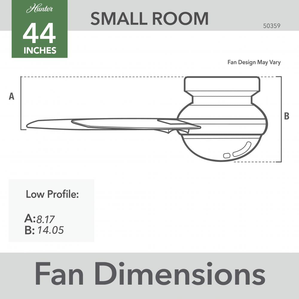 Hunter TIMPANI 50359 Fan Casual - Fresh White