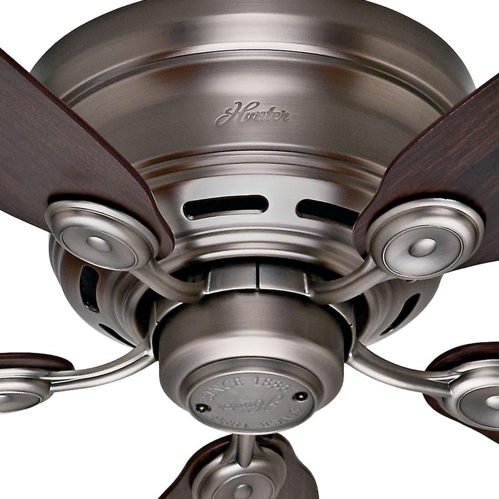 Hunter LOW PROFILE 51060 Fan Traditional - Antique Pewter