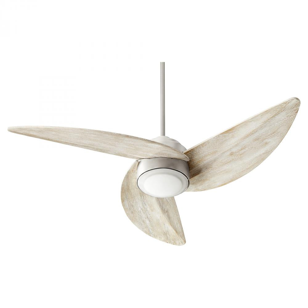 Quorum Lighting TRINITY 41523-65 Fan Contemporary - Satin Nickel