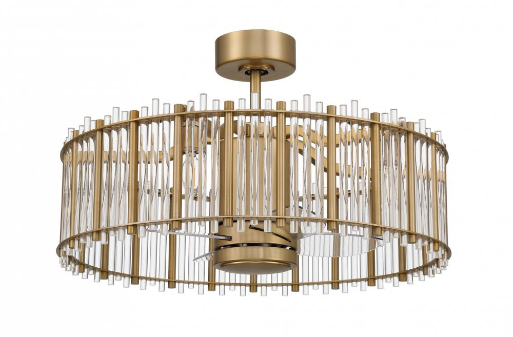 Craftmade REVEAL RVL28SB4 Fan Contemporary - Satin Brass