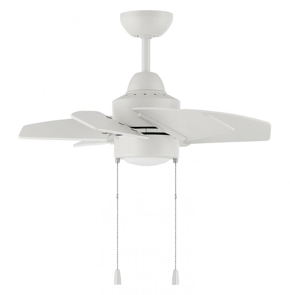 Craftmade PROPEL II INDOOR/OUTDOOR PPT24W6 Fan Contemporary - White