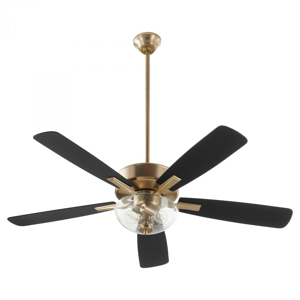 Quorum Lighting OVATION 4525-2280 Fan Transitional - Aged Brass