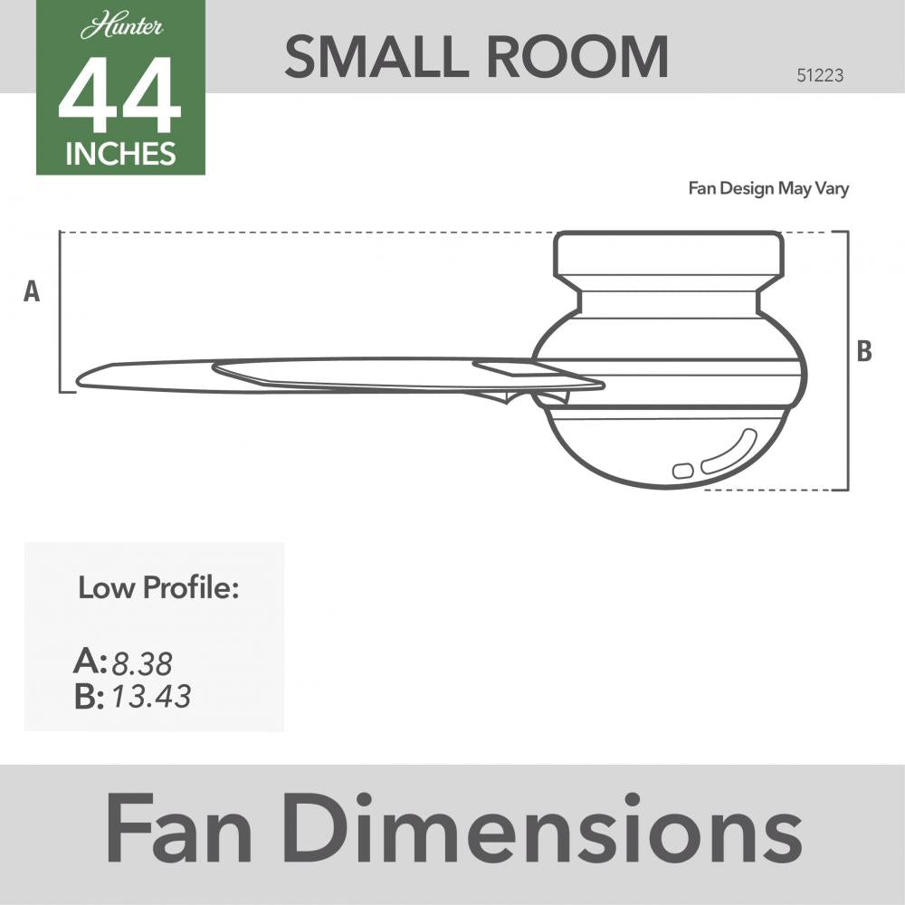 Hunter LILLIANA 51223 Fan Casual - Brushed Nickel