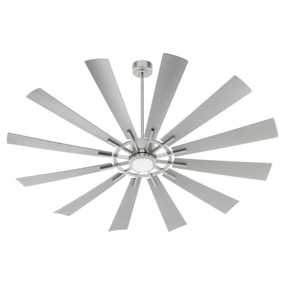 Quorum Lighting CIRQUE 47212-65 Fan Transitional - Satin Nickel