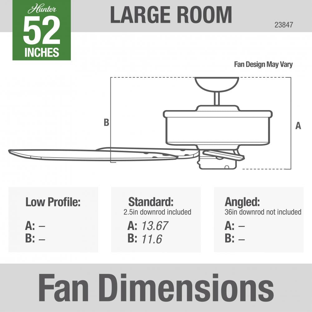 Hunter ORIGINAL 23847 Fan Country Rustic - Chestnut Brown