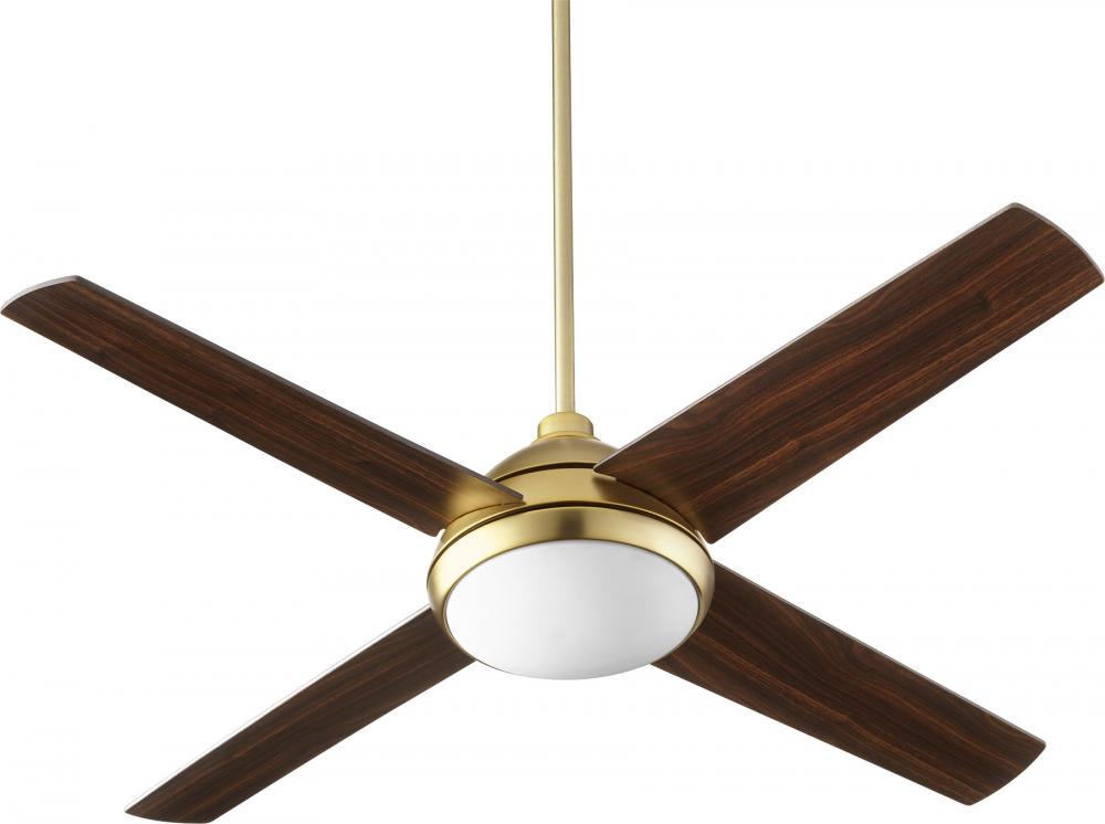 Quorum Lighting QUEST 68524-80 Fan Contemporary - Aged Brass