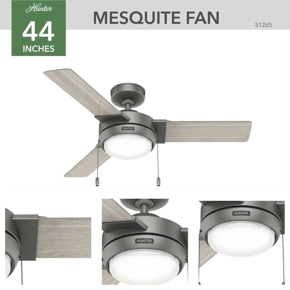 Hunter MESQUITE 51265 Fan Casual - Matte Silver