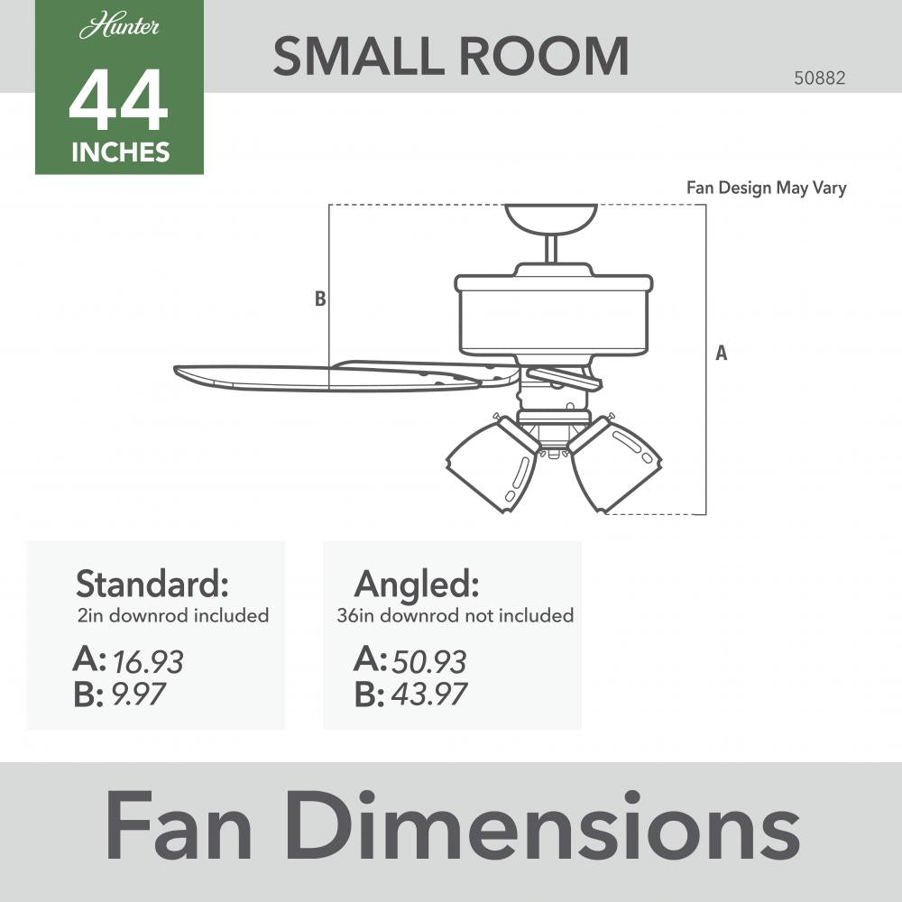 Hunter SWANSON 50882 Fan Traditional - Matte Silver