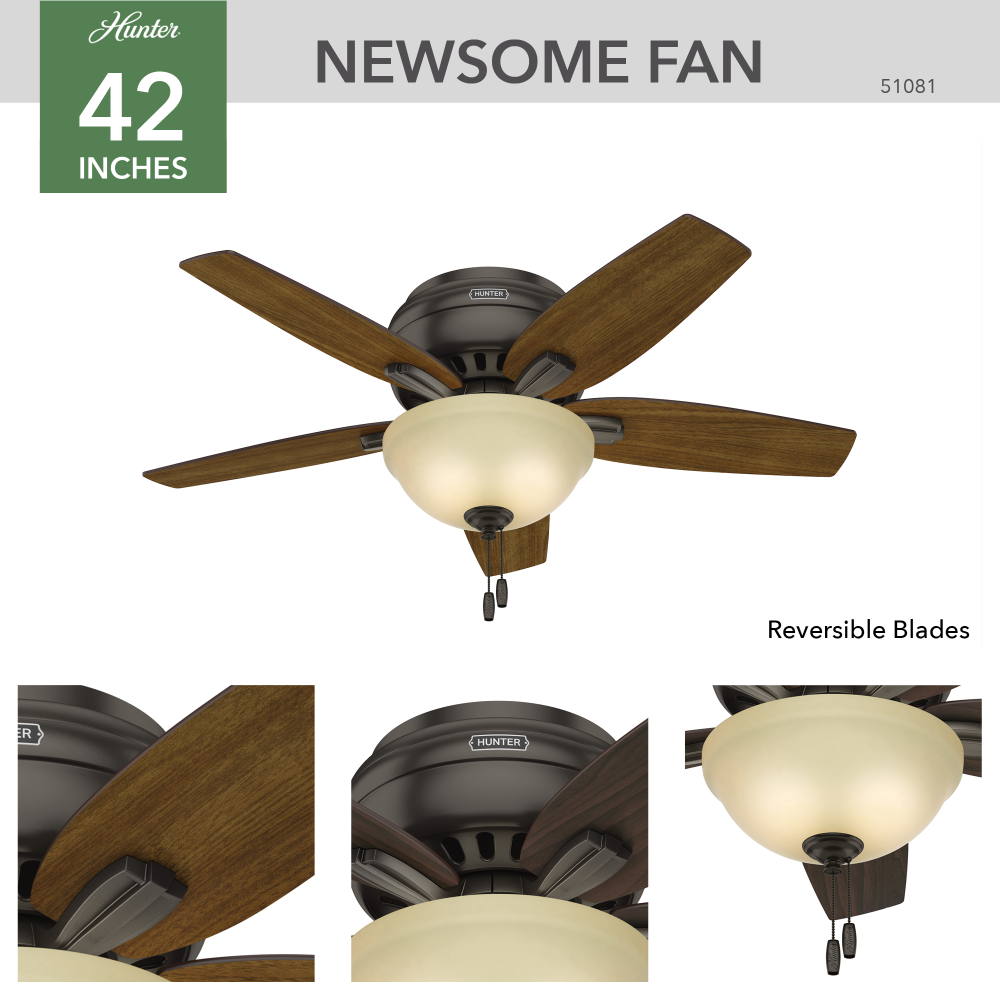 Hunter NEWSOME 51081 Fan Traditional - Premier Bronze