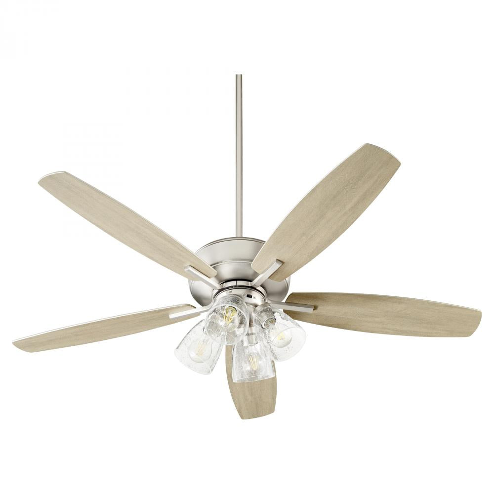 Quorum Lighting BREEZE 7052-465 Fan Traditional - Satin Nickel