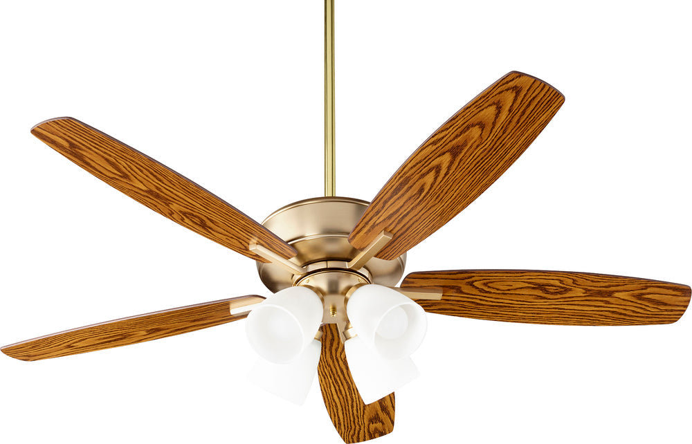 Quorum Lighting BREEZE 70525-480 Fan Traditional - Aged Brass