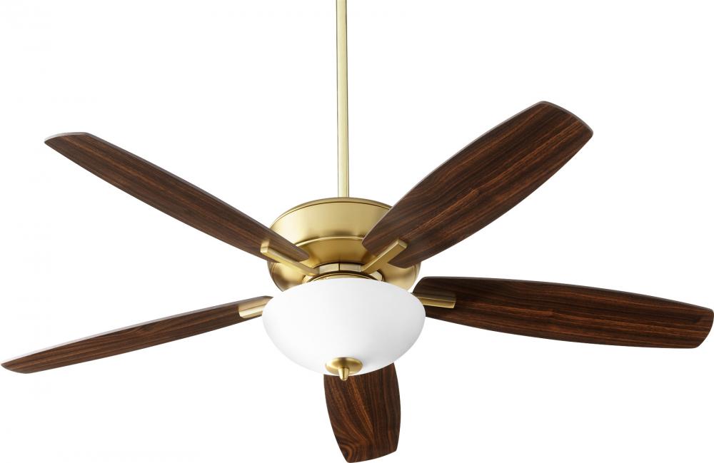 Quorum Lighting BREEZE 70525-80 Fan Traditional - Aged Brass