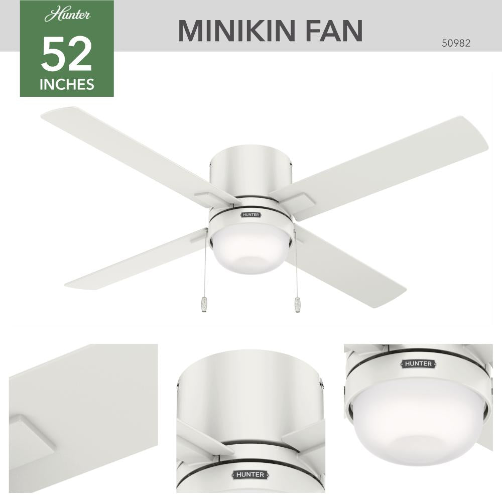 Hunter MINIKIN 50982 Fan Traditional - Fresh White