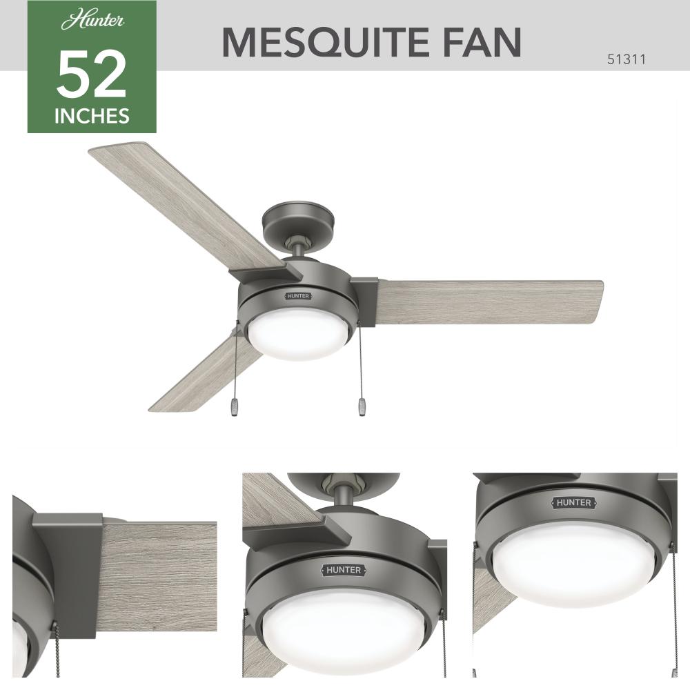 Hunter MESQUITE 51311 Fan Casual - Matte Silver