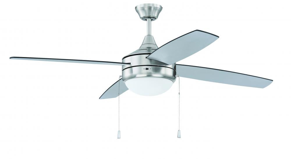 Craftmade PHAZE ENERGY STAR 4 EPHA52BNK4-BNGW Fan Transitional - Brushed Polished Nickel