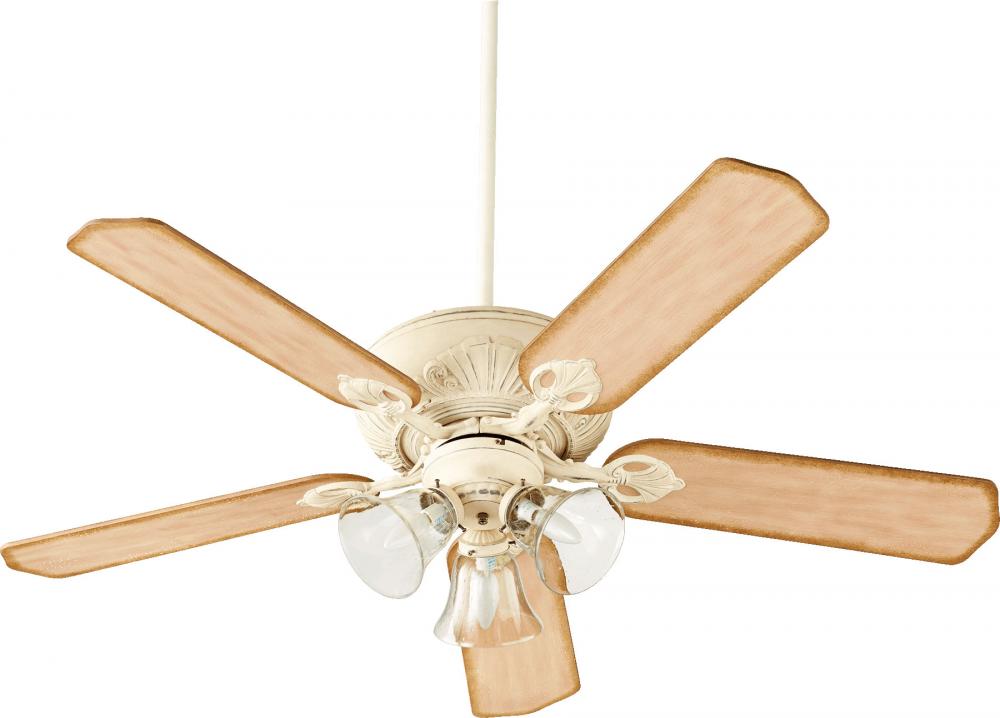 Quorum Lighting CHATEAUX UNI-PACK 78525-1970 Fan Transitional - Persian White W Clear Seeded