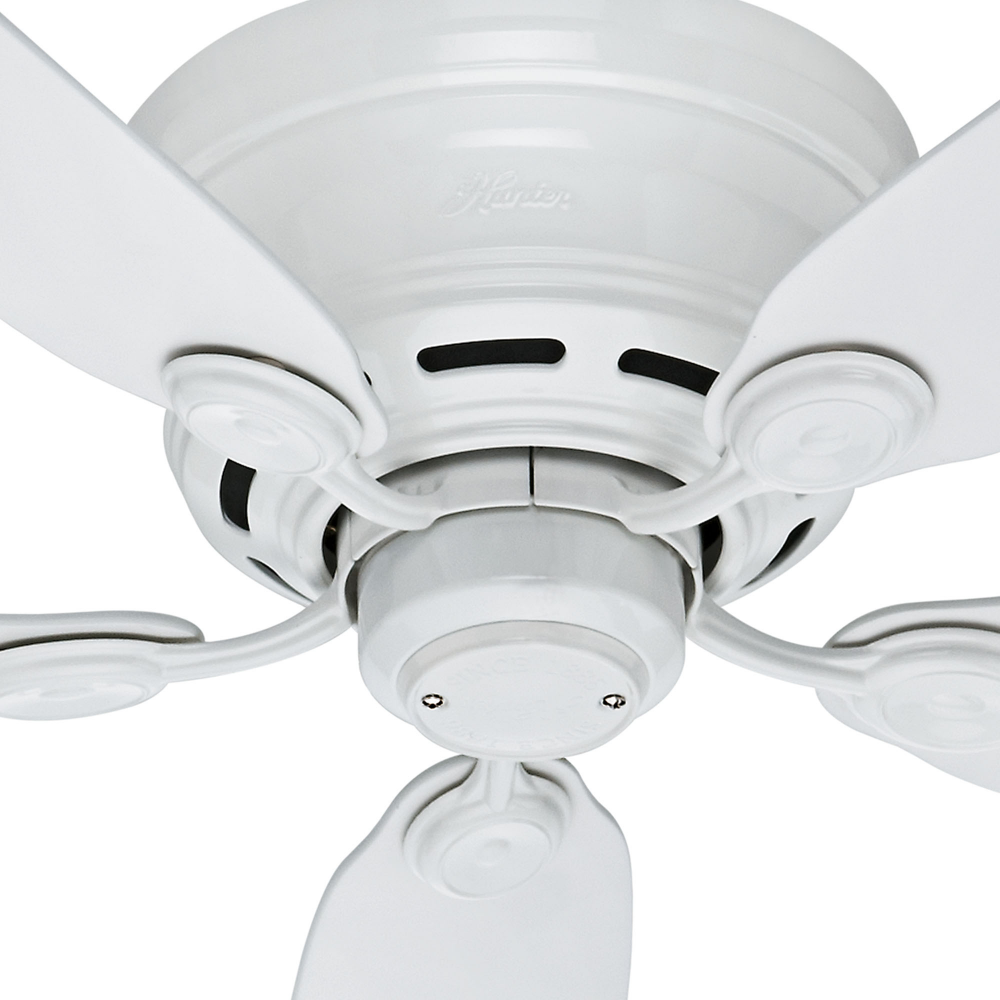 Hunter LOW PROFILE 51059 Fan Traditional - White