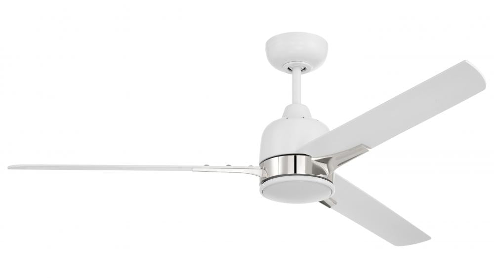 Craftmade FULLER FUL52WPLN3 Fan - White Polished Nickel